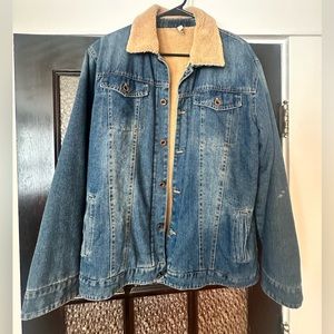 THICK lined denim jacket - MENS